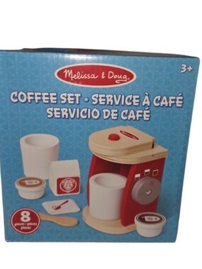 Brand new Melissa & Doug Coffee Play set kitchen